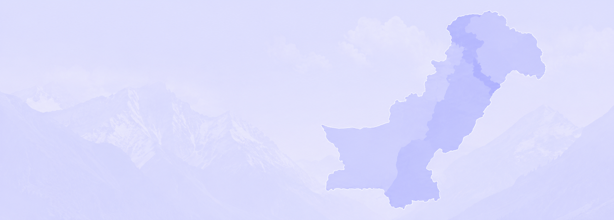 Map of Pakistan showing Hunza, Skardu, Kashmir, Swat and Fairy Meadows
